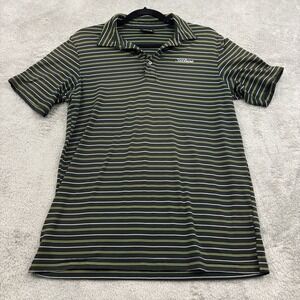 Titleist Golf Polo Shirt Mens S Black‎ Stripe Casual Active Stretch Country Club